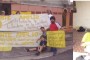 Jóvenes  de Calle Blancos usan reciclaje para enviar mensaje político
